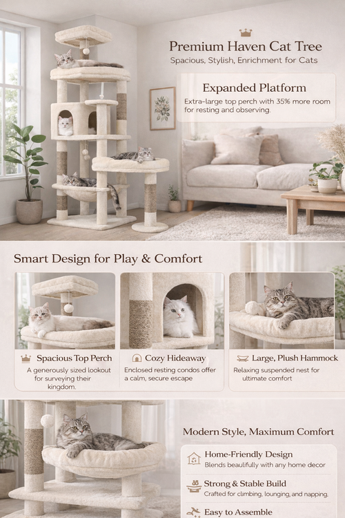 Purrfect Nest™ GrandHaven Cat Tower